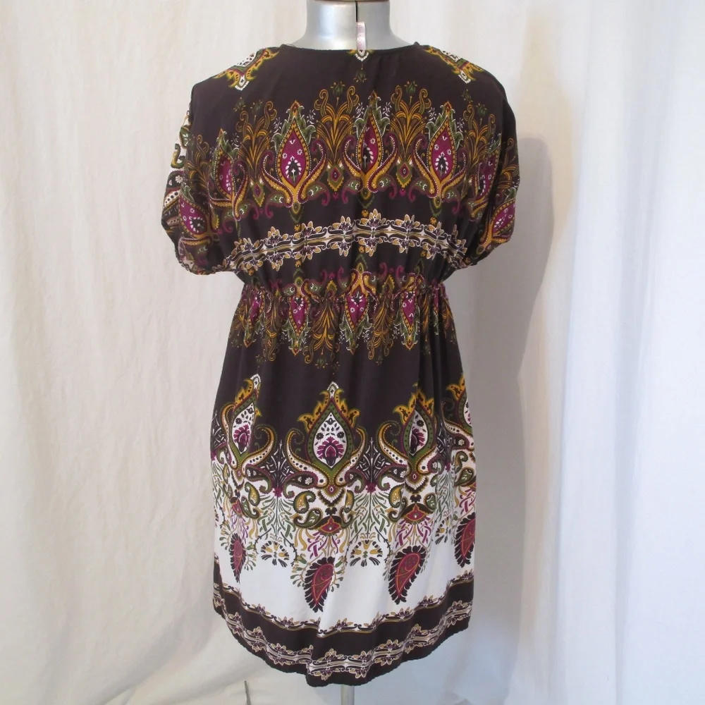 Xhilaration Paisley Dolman Sleeve L - Picture 3 of 5